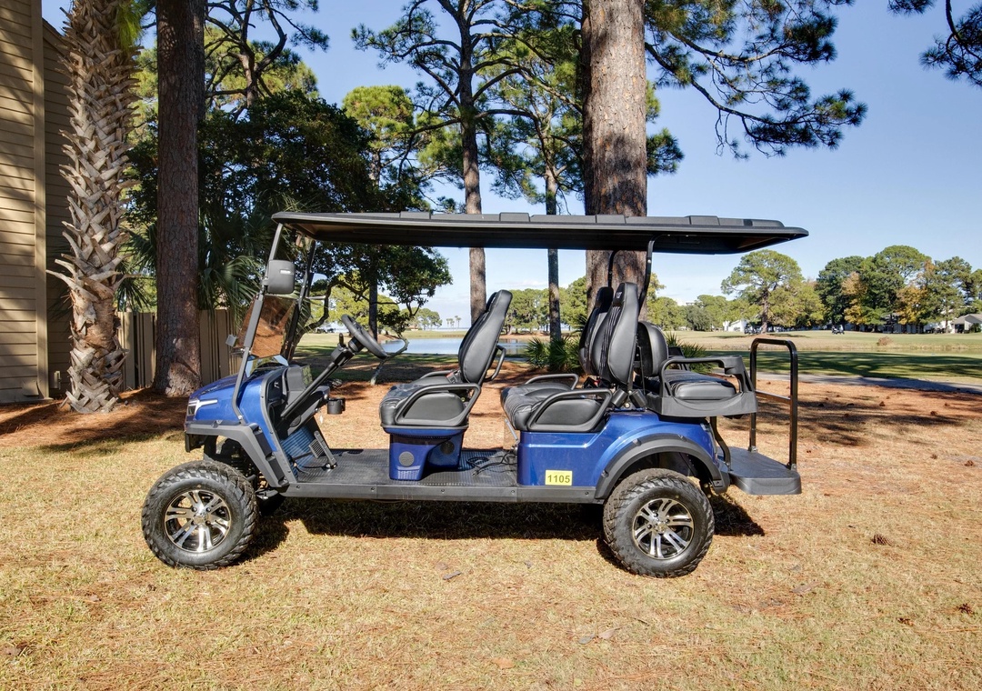 Cruise to the beach, Baytowne Wharf, dining, shopping, and resort amenities