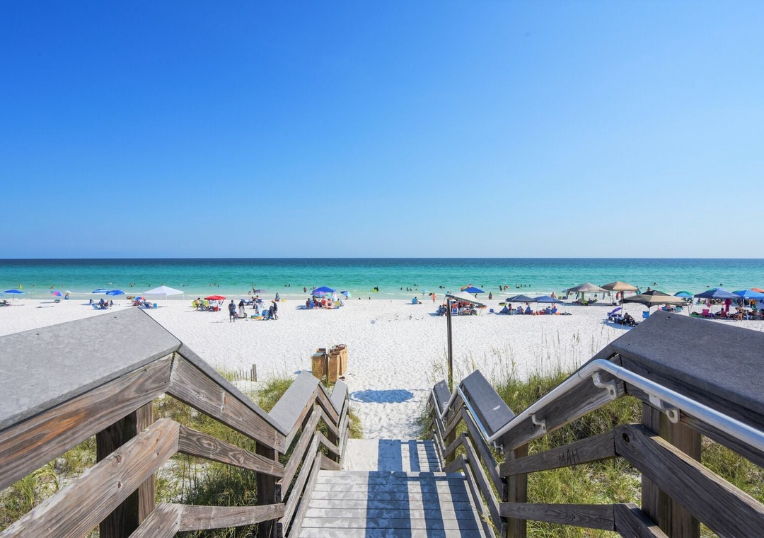 Beach access nearby!