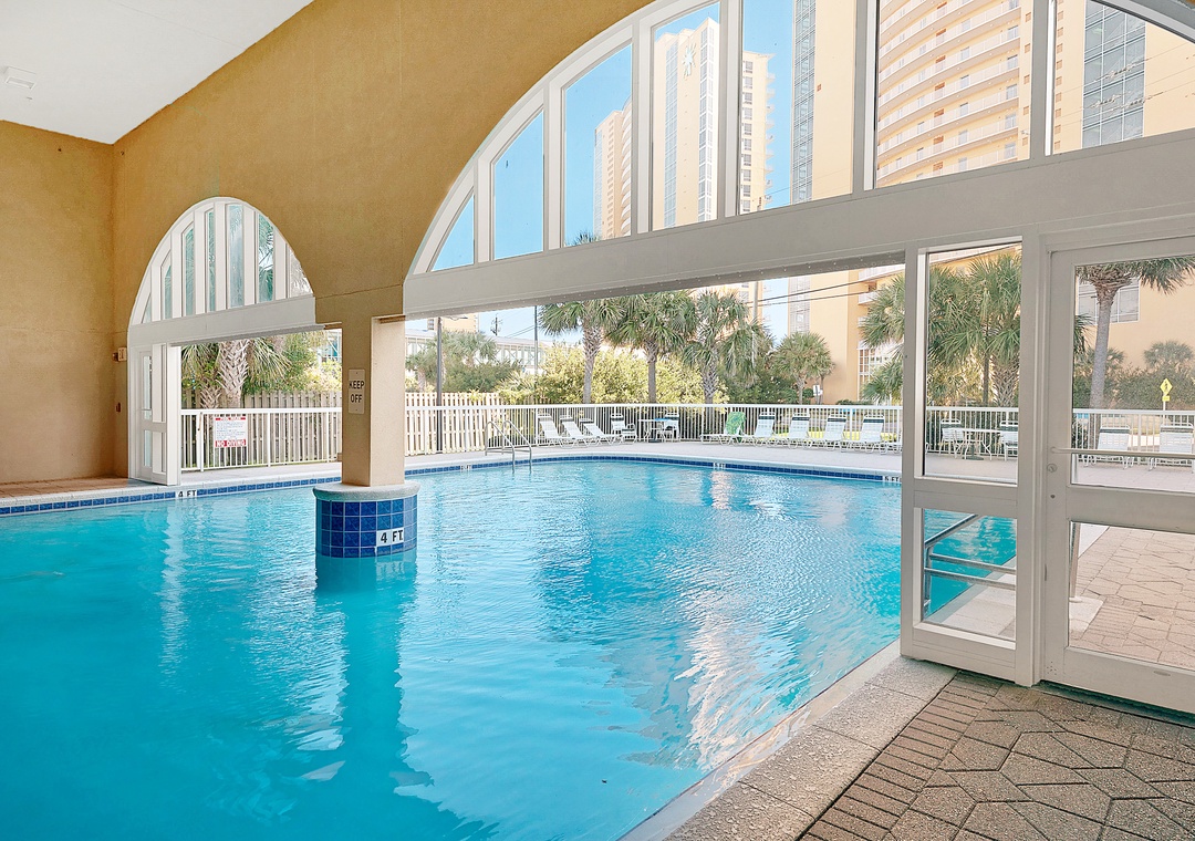 Indoor and outdoor pool