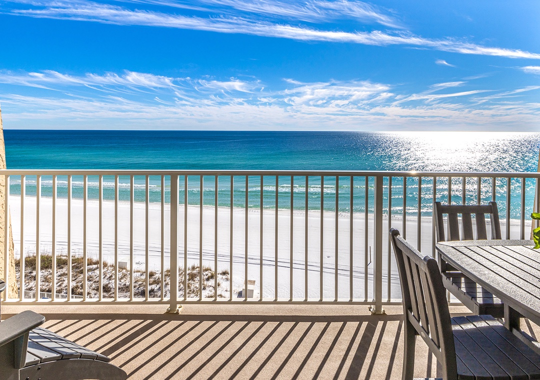 Beach House 601C- Beach Rest balcony