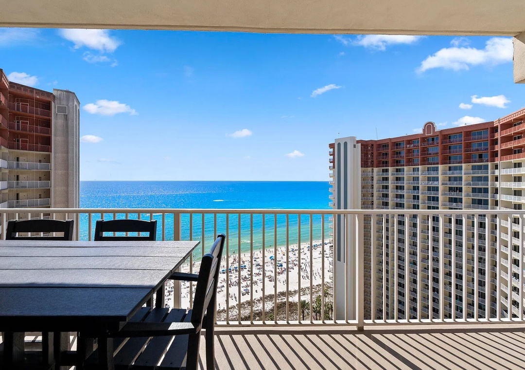 Beautiful Gulf views from a private balcony
