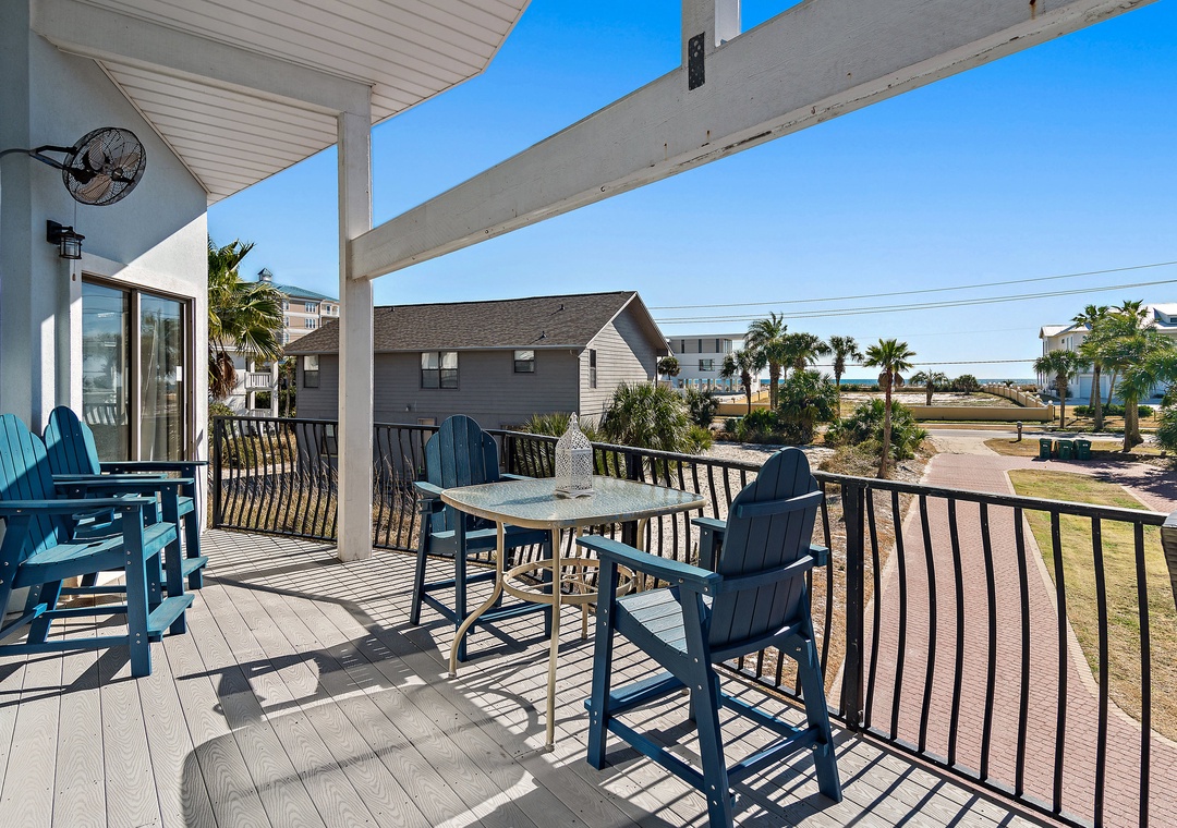 Walk across to beach