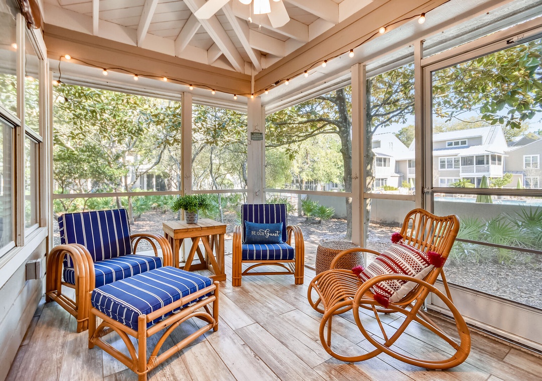 Hidden Dunes Beach Cottage 152- Blue Willow Cottage patio