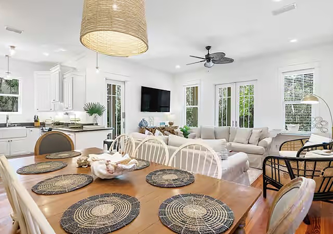 Dining and living room