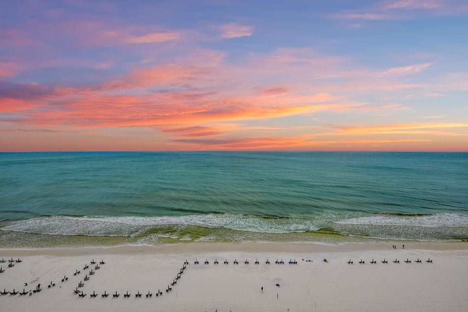 Enjoy the beautiful beach sunsets