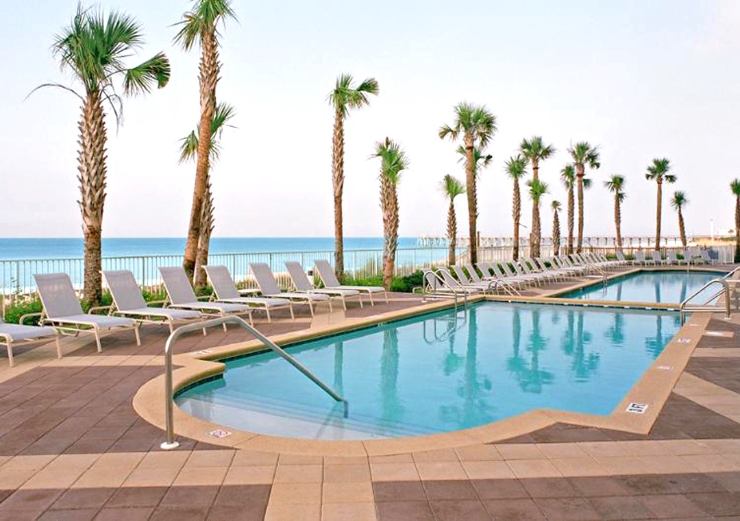 Beachfront pool