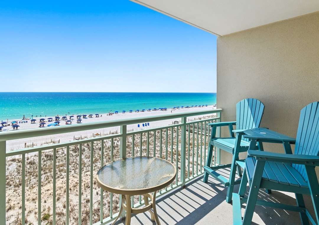 Private balcony with Gulf views