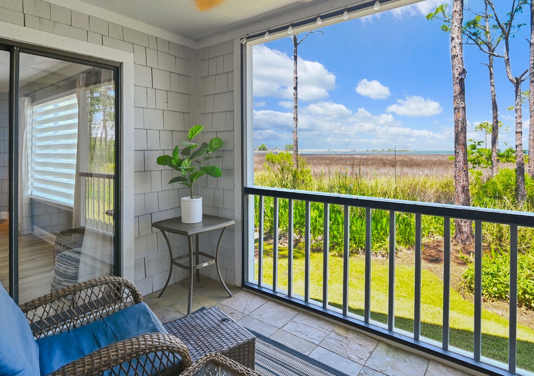 Balcony with Lounging Area