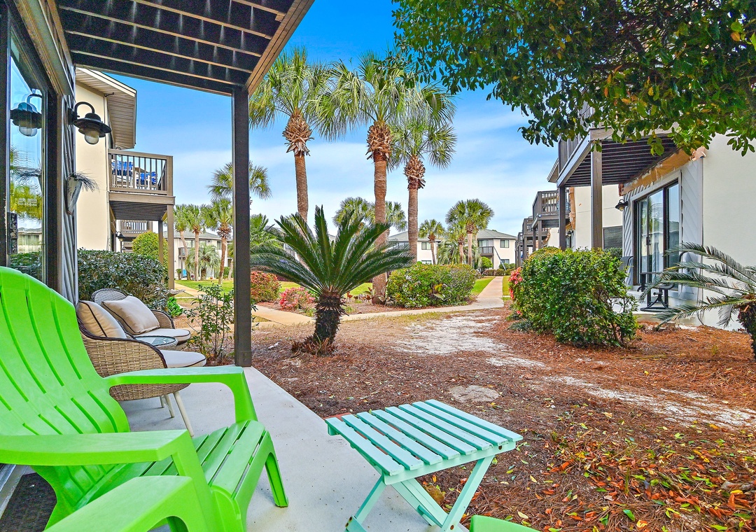 Private ground floor patio