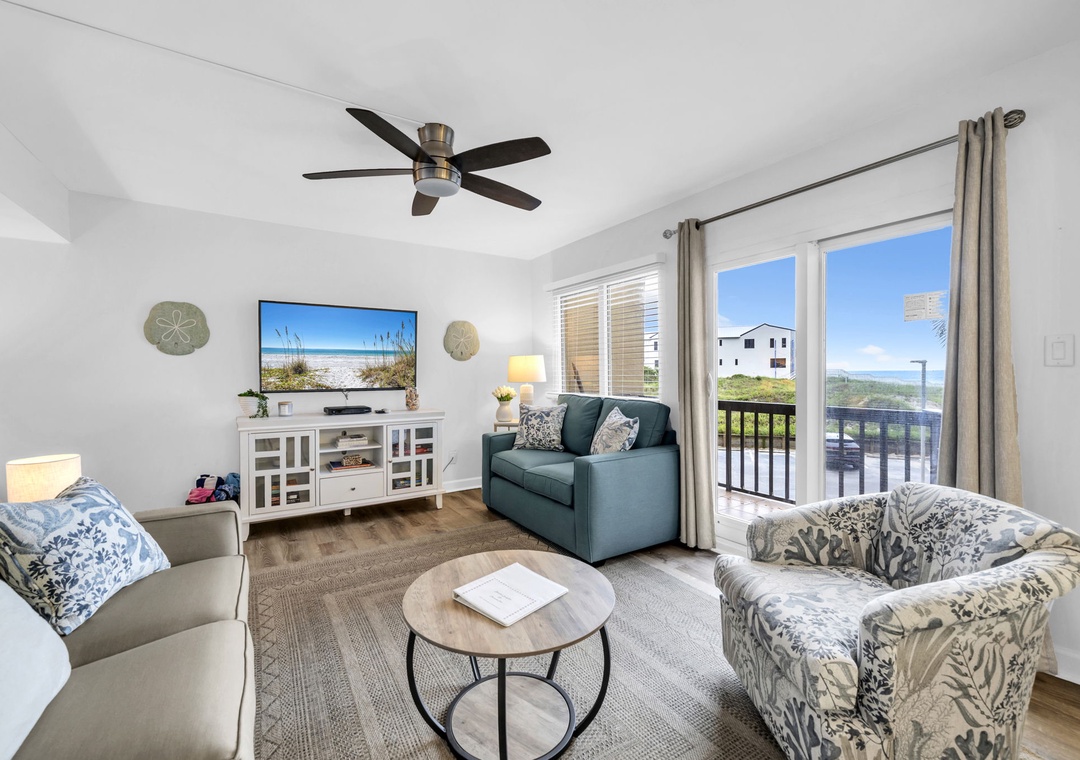 Bright & Breezy Living Room with Coastal Views