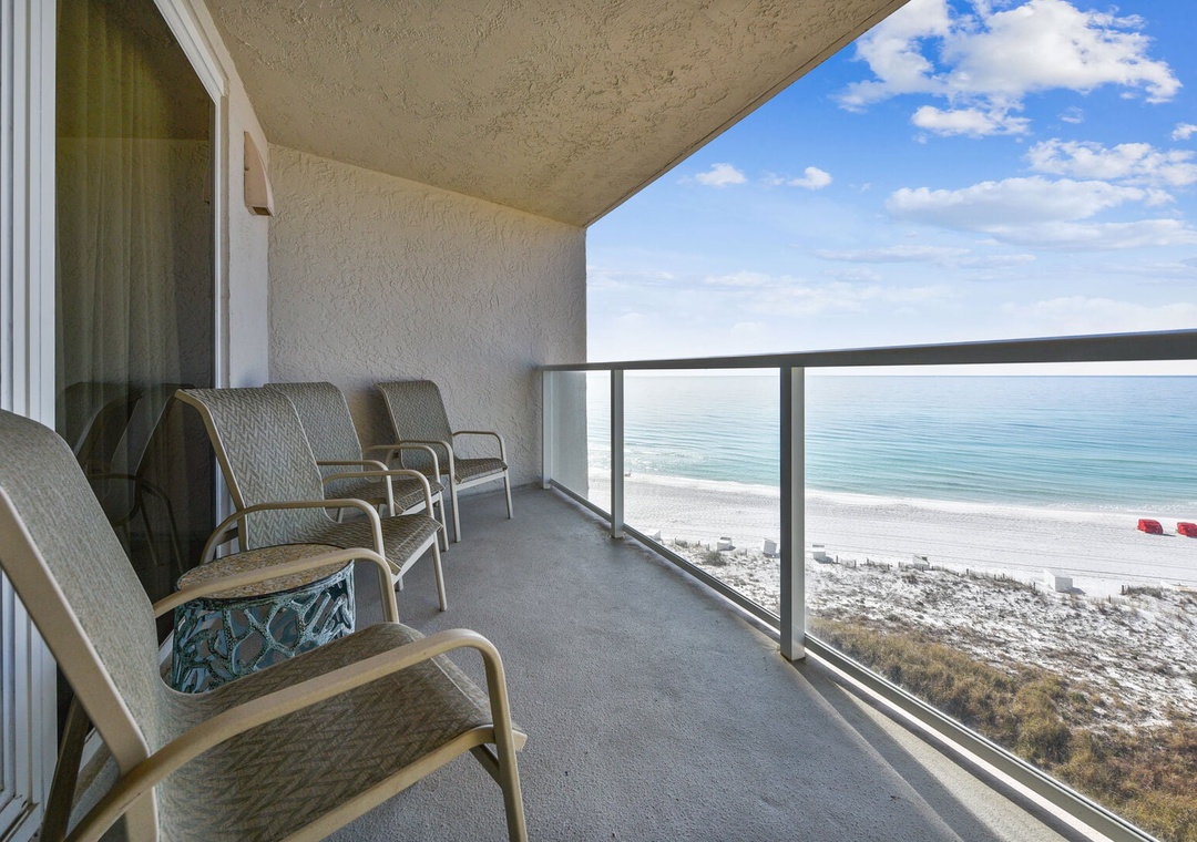 Private balcony with great views