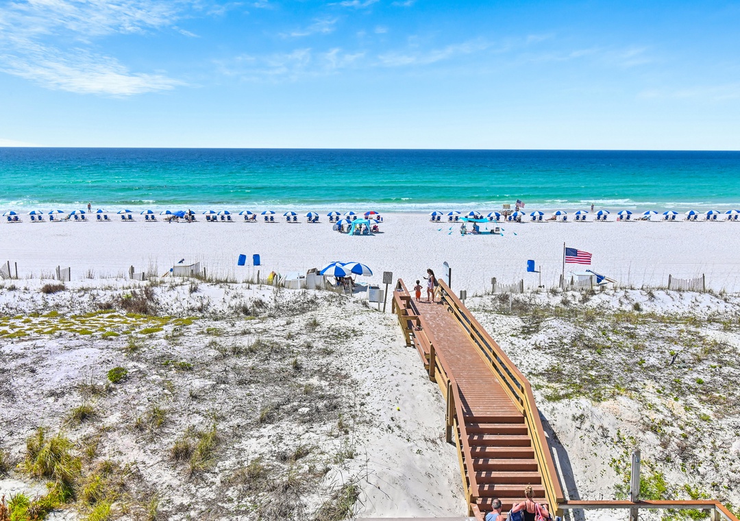 Walk out to beach