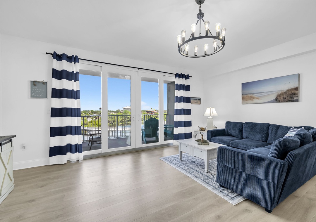 Stylish Coastal Inspired Living Room