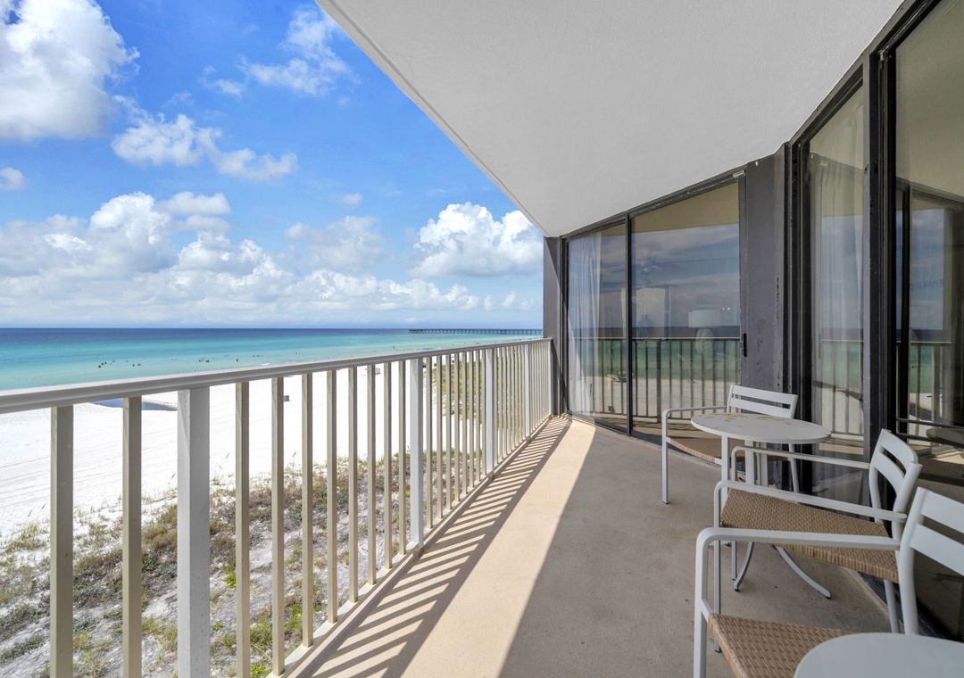 Private balcony right on the water!
