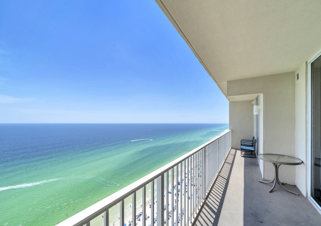 Private balcony with Gulf views