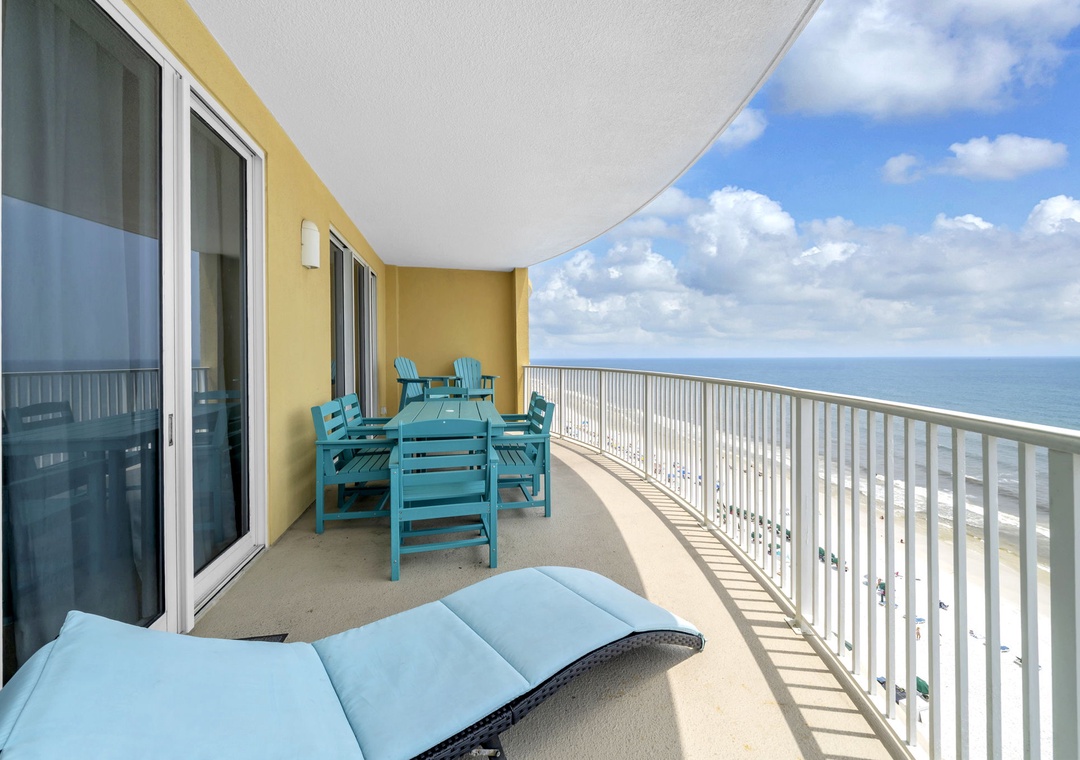 Emerald Isle 1201 balcony