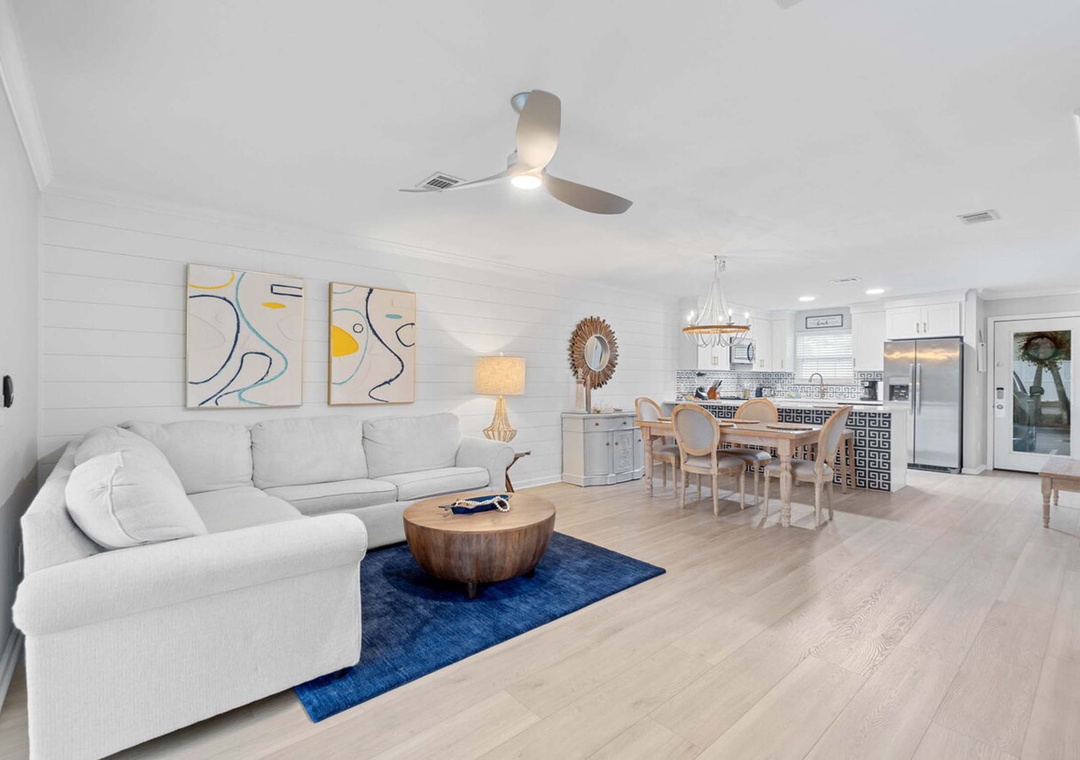 Living and kitchen space