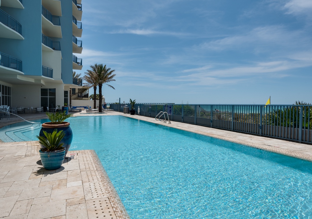 Beach Front Pool Deck at Sterling Breeze