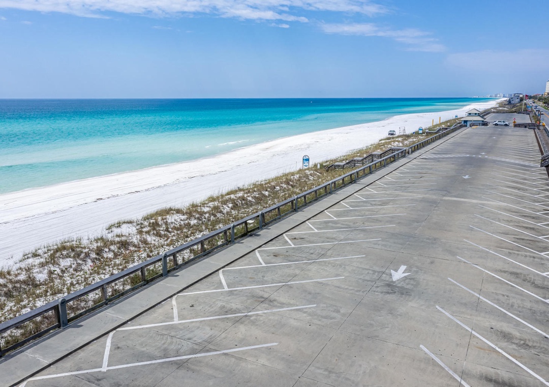 Public beach five minutes from unit