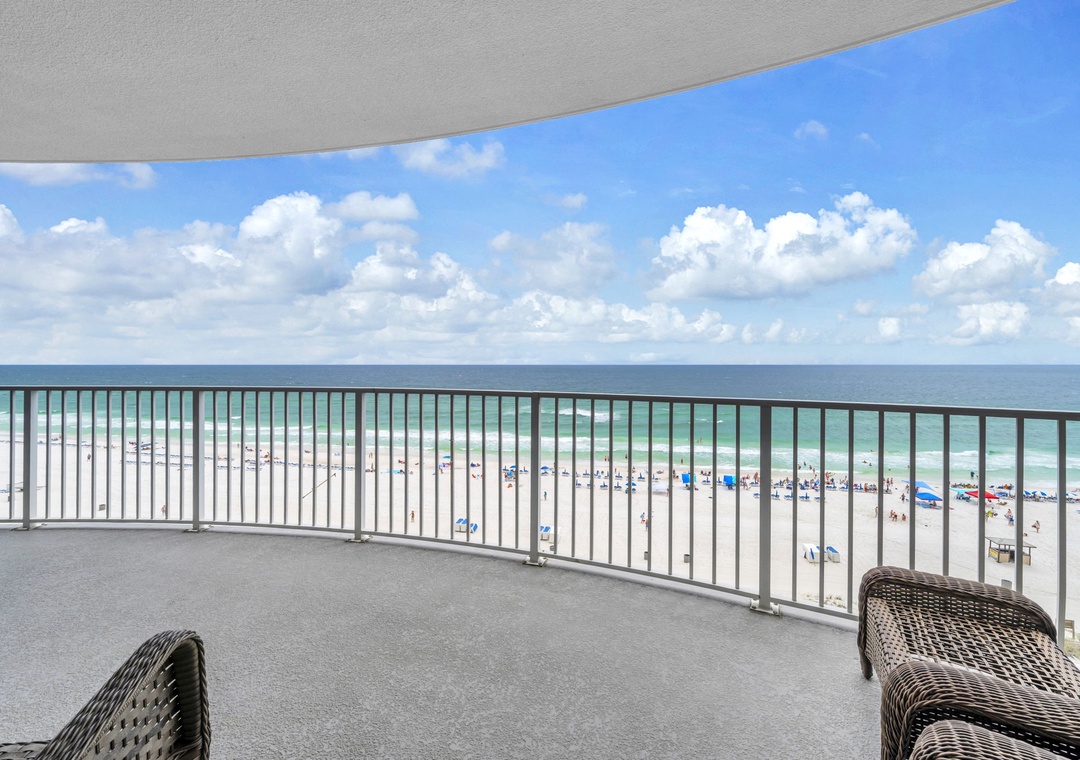 Twin Palms 801 balcony