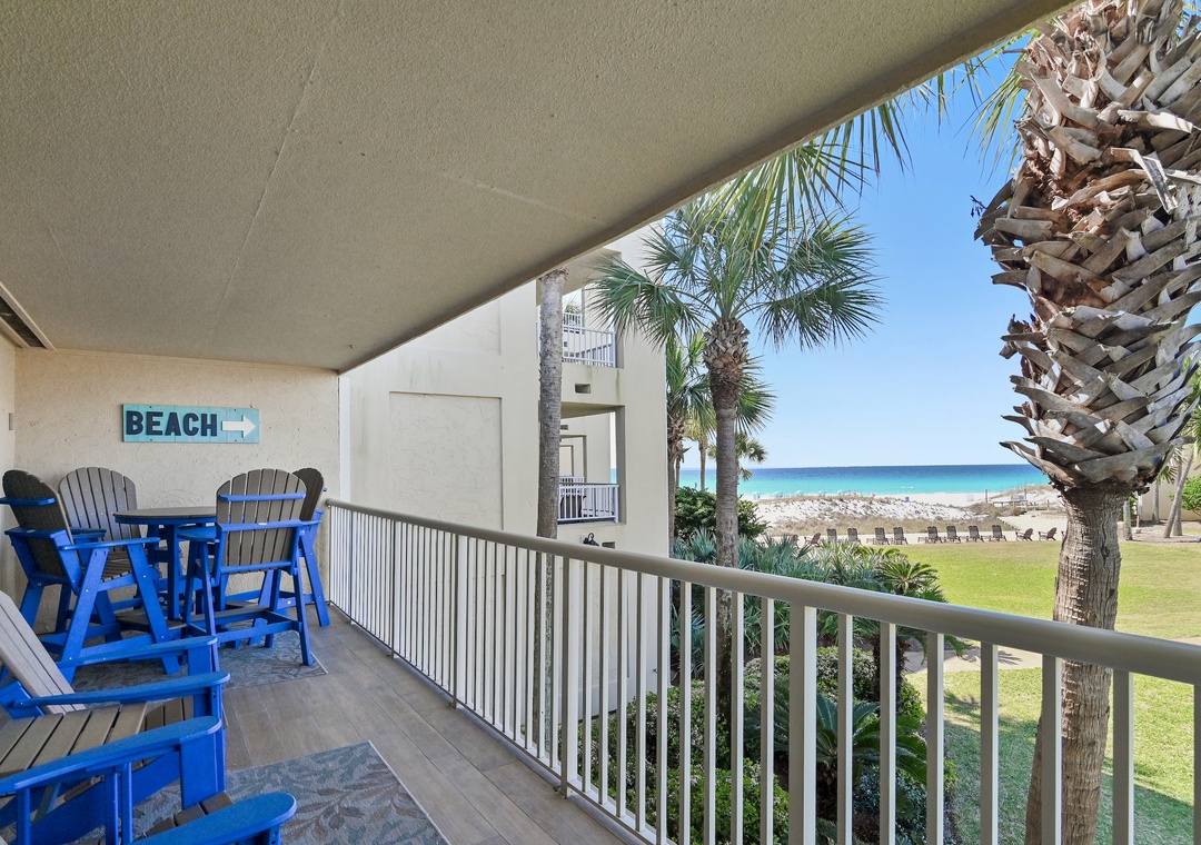 Silver Dunes D206- The Salty Seahorse balcony