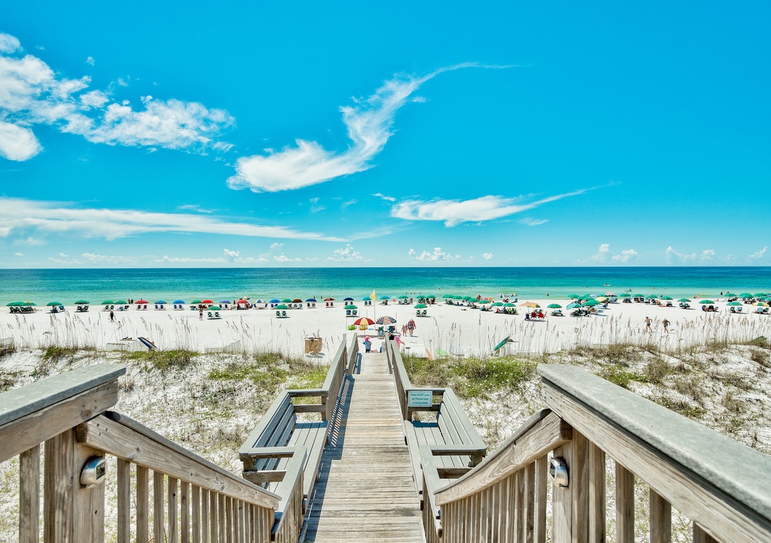 Beach access just steps from your door