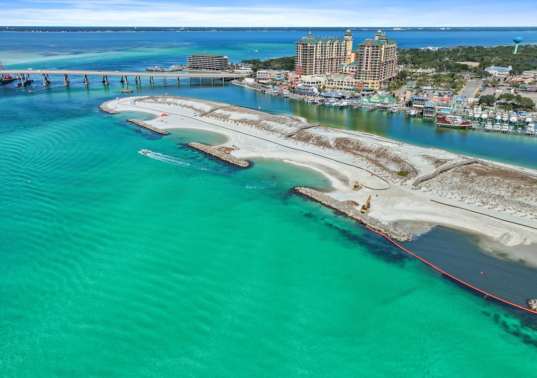 Aerial view of Destin!