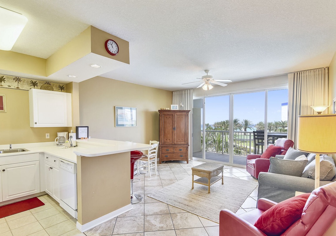Spacious and open living area