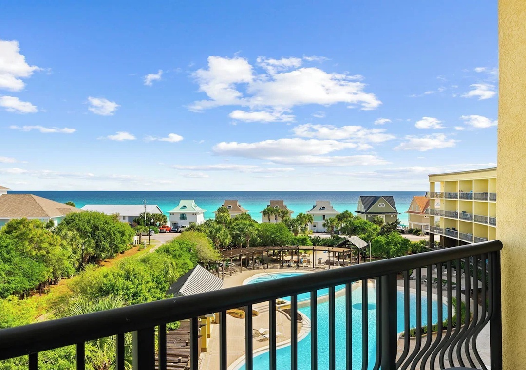 Views of the gulf from your private balcony