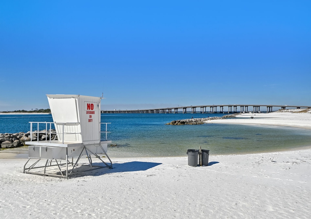 The beach is just steps away!
