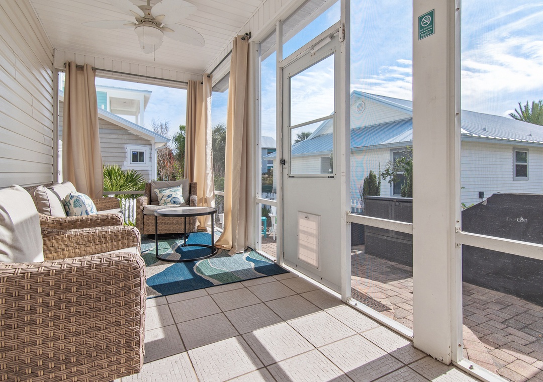 Heart and Sol screened in porch