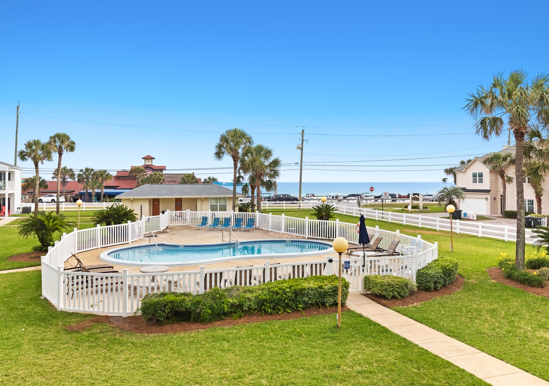 Community Pool and Beach View