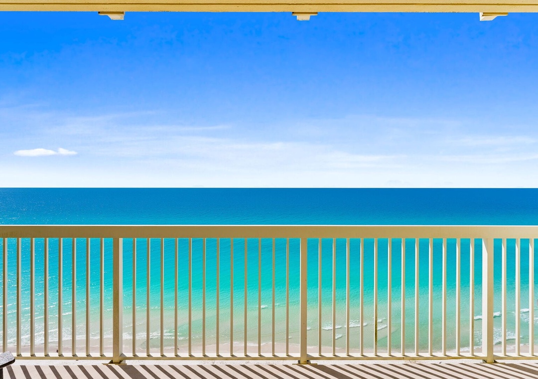 Private balcony with Gulf views