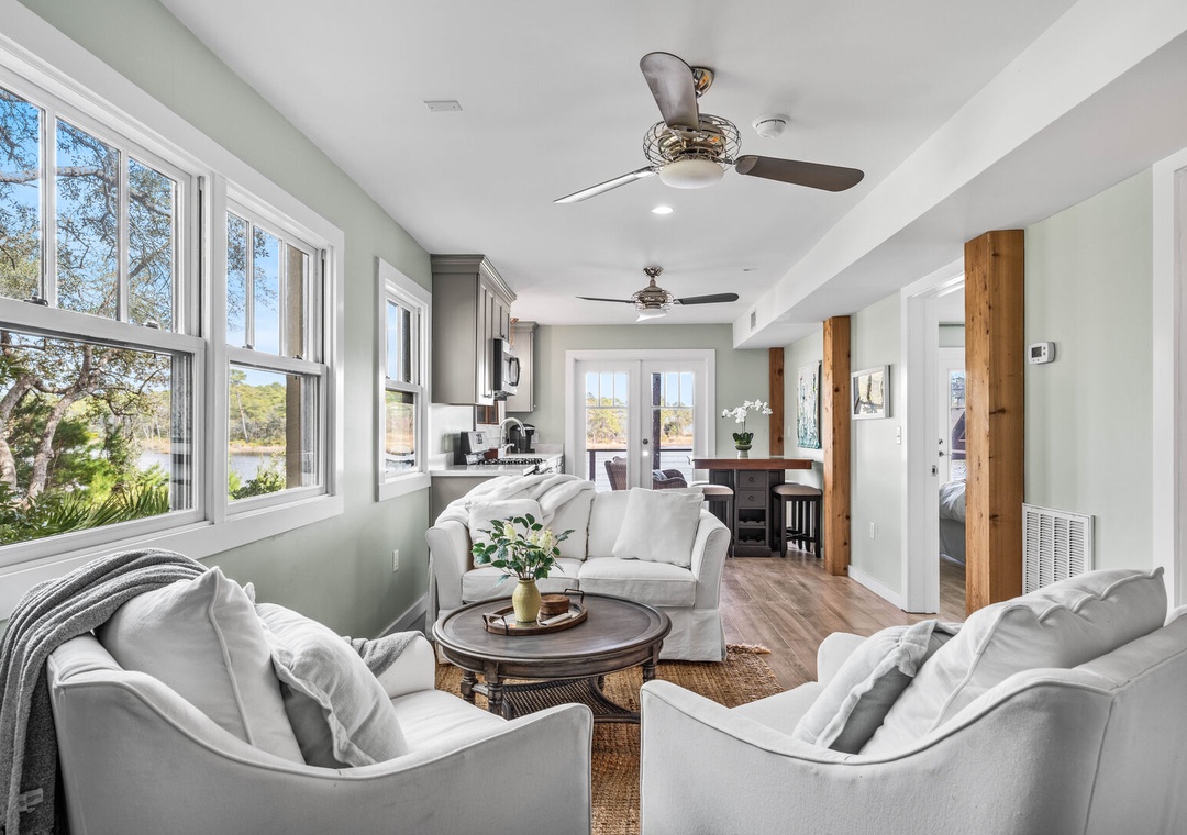 Modern and sunlit living space