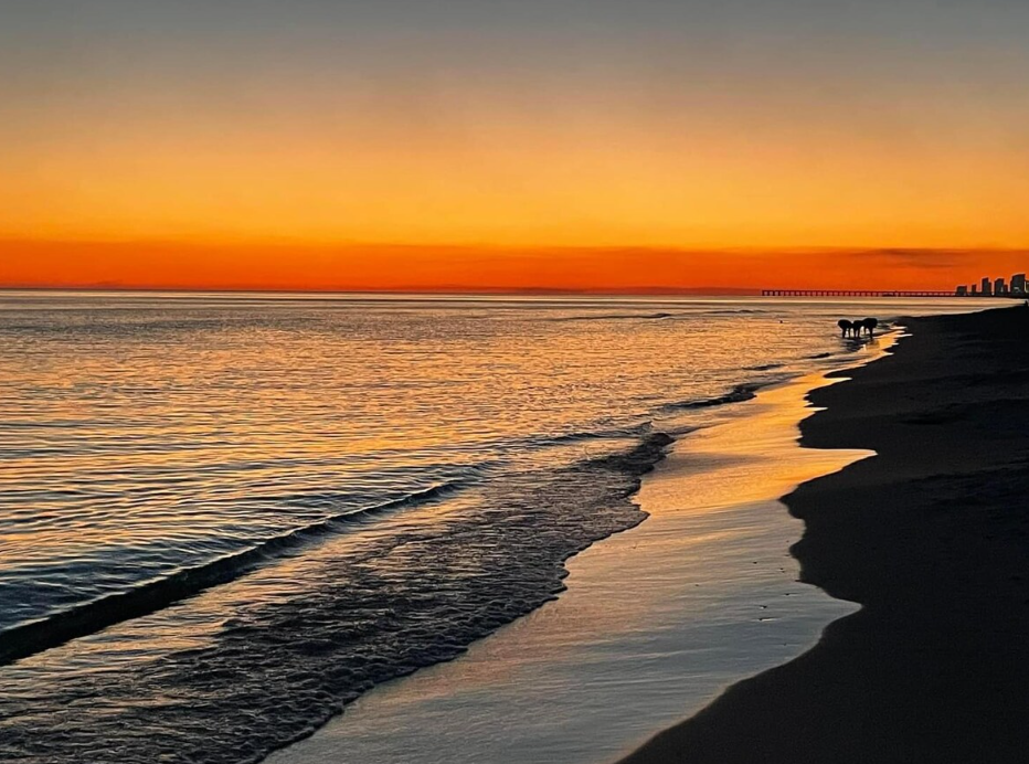 sunset over the Gulf