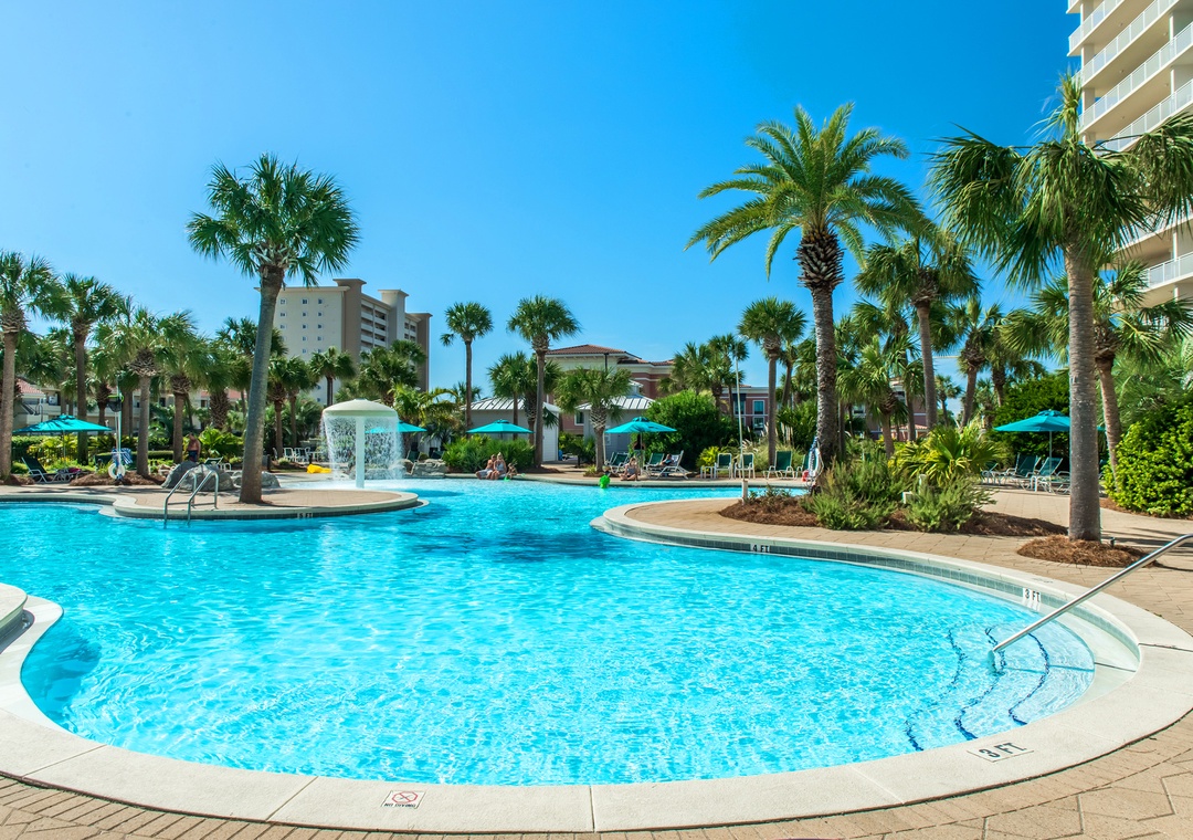 Awesome lagoon pool at Sterling Shores