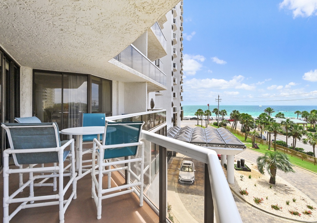 View from main balcony