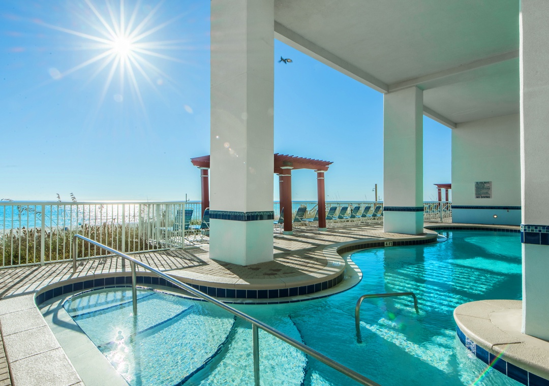 Gulf side indoor outdoor pool