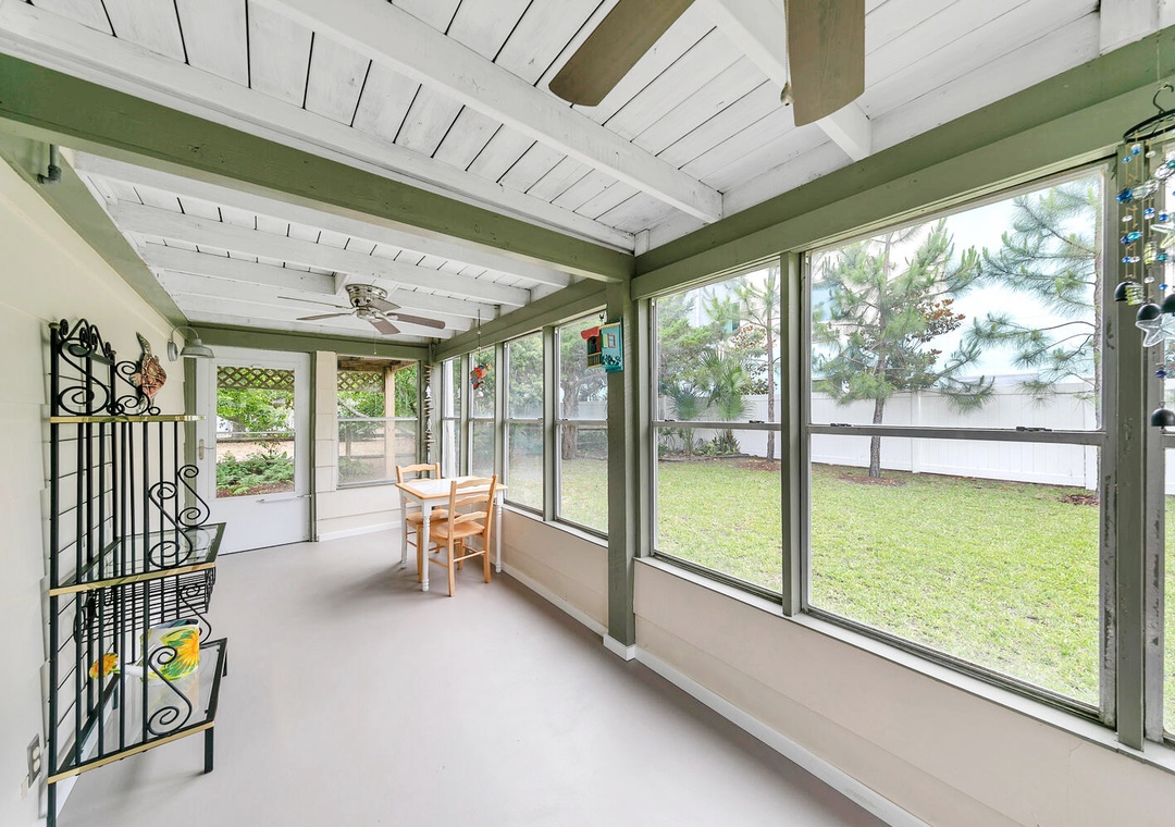 Screened in patio