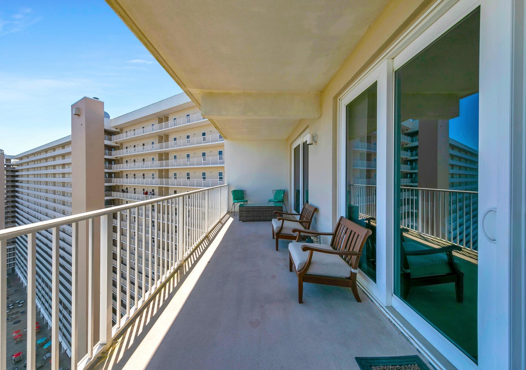 Large balcony