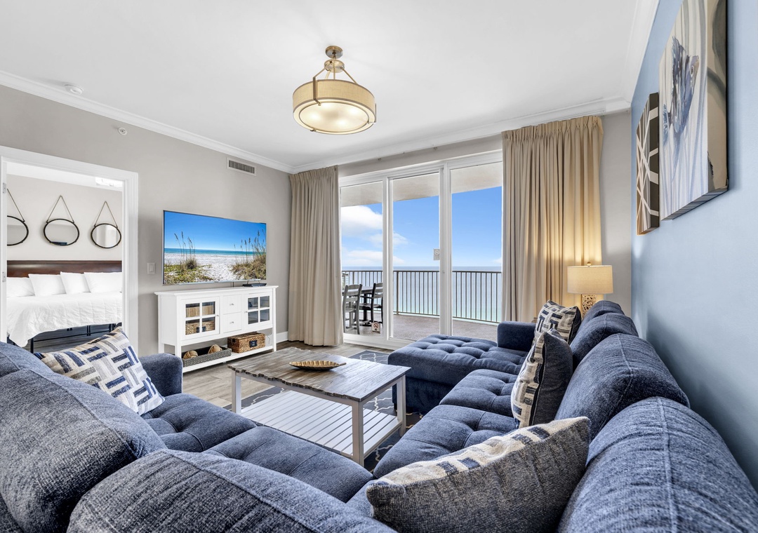 Gulf views and elegant decor