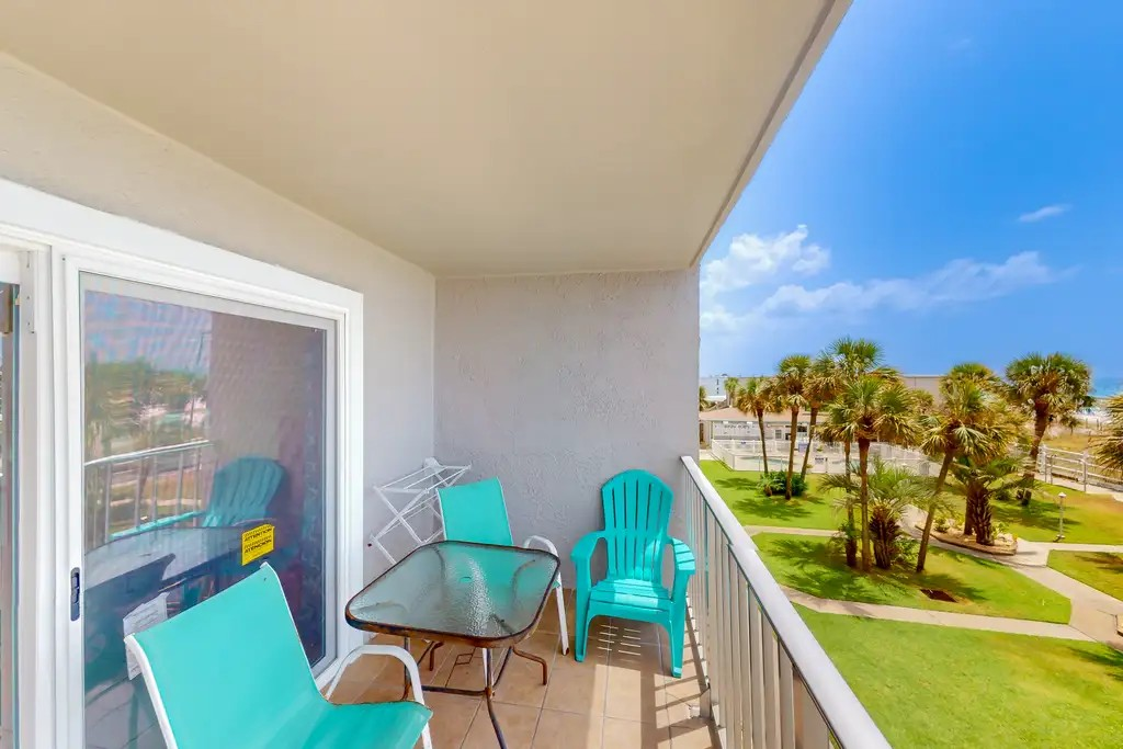 Spacious balcony