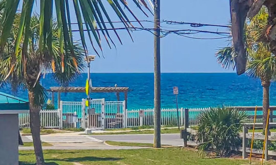 Walk across to beach