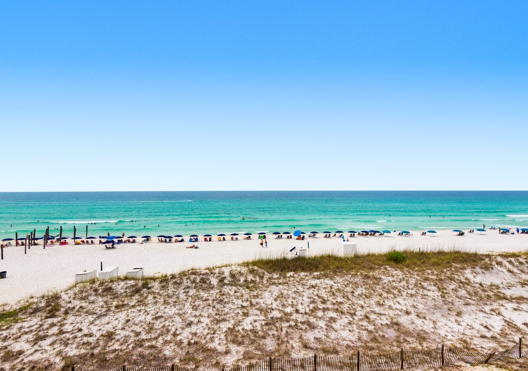 The beach is a short walk away!