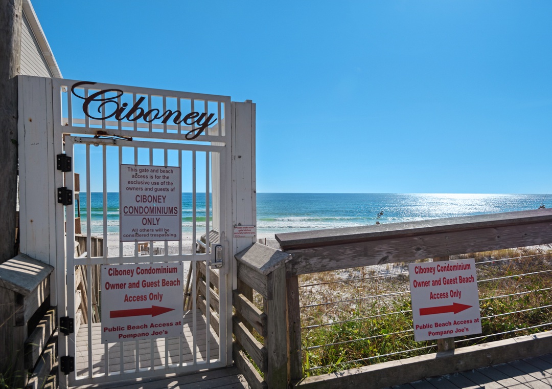 Private Beach Access