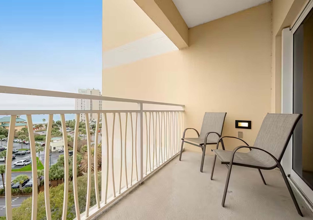 Private balcony with Gulf views