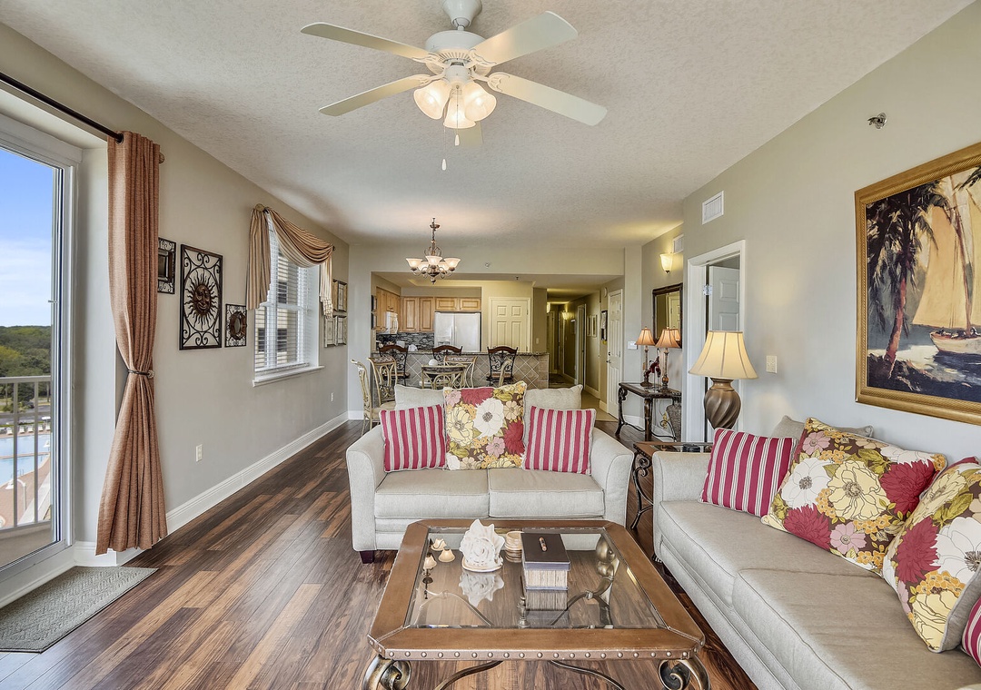 Comfortable living room seating