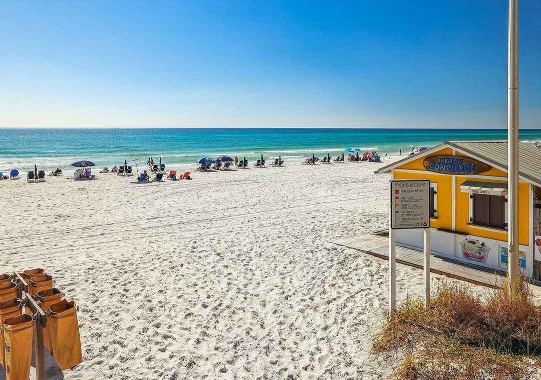White sand beaches just a short drive away