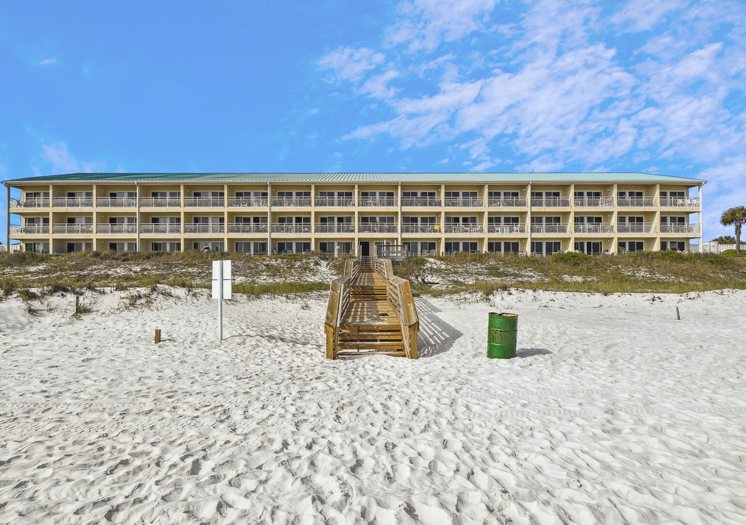 The beach is steps away!