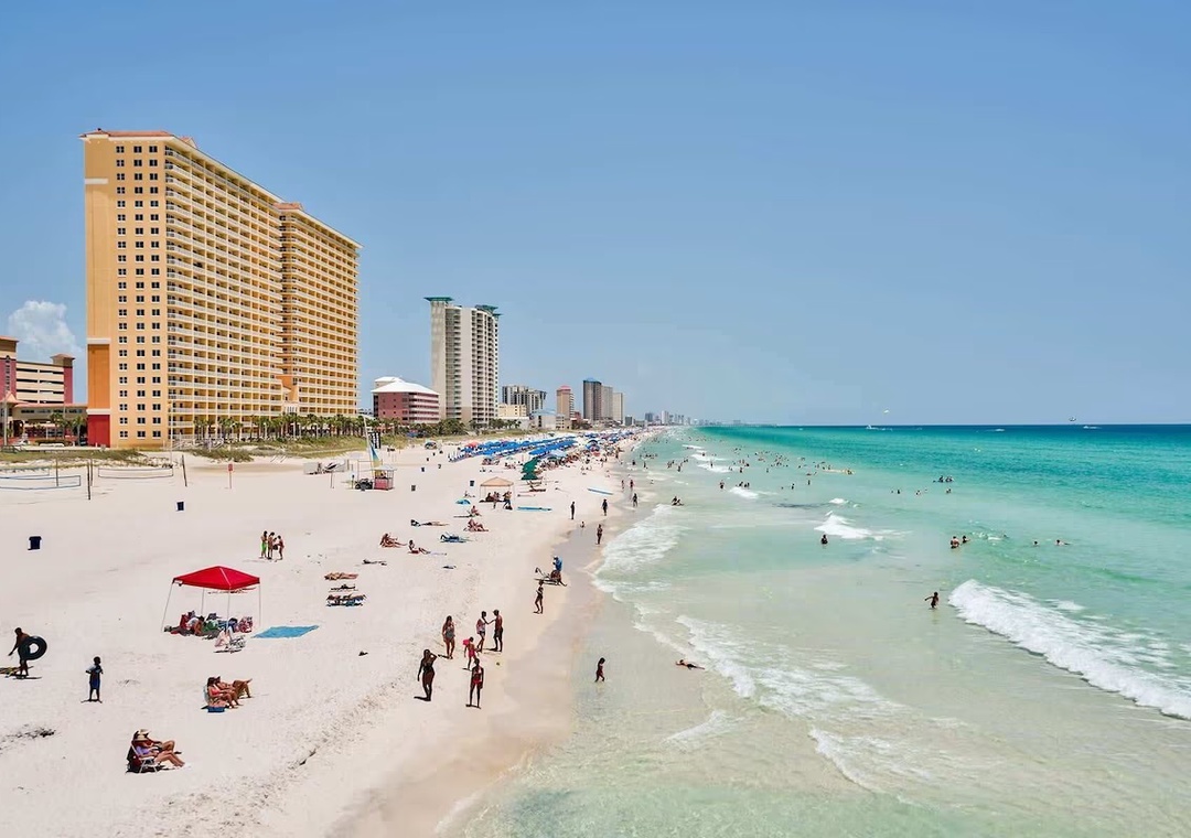 White sandy beaches!